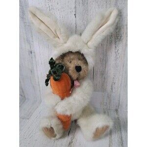 Boyds Bear Plush SNOOPSTEIN Bunny Rabbit Costume & Carrot 90's Stuffed Toy